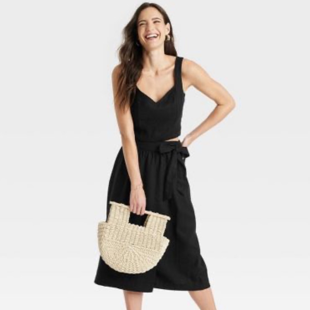Universal Thread Linen Set, Top & Skirt